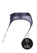 Ouch! Vibrating Strap-on Thong med Strømpebånd - XL/XXL