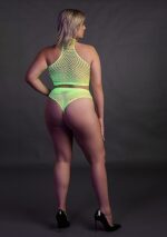 OUCH! - Glow in the dark - Todelt sett i stormasked netting - Grønn XL/4XL