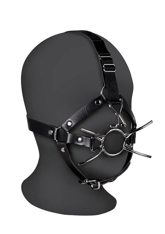OUCH! - Xtreme - Hodeharness Med Spidergag Og Nesekrok - Sort