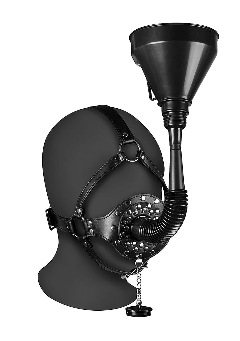 OUCH! - Xtreme - Hodeharness Med Gag Og Trakt - Sort OUCH! - Xtreme - Hodeharness Med Gag Og Trakt - Sort
