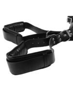 OUCH! - POLSTRET LÅR RESTRAINTS MED HÅNDCUFFS - SORT