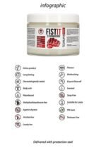 Fist It 500 ml - Vannbasert Glidemiddel - Ekstra Tykk - Jordbær