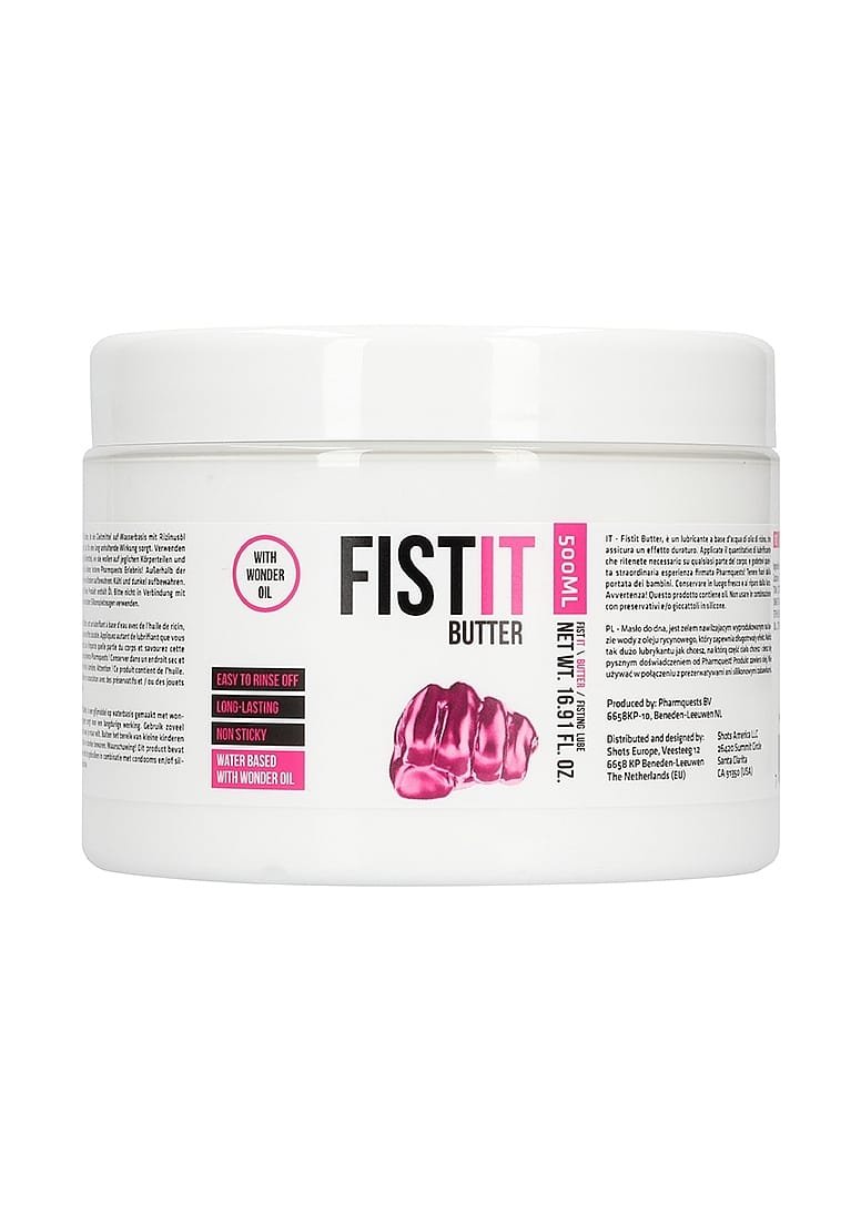 Fist It - Butter - Vannbasert Glidemiddel med wonder oil - 500 ml Fist It - Butter - Vannbasert Glidemiddel med wonder oil - 500 ml