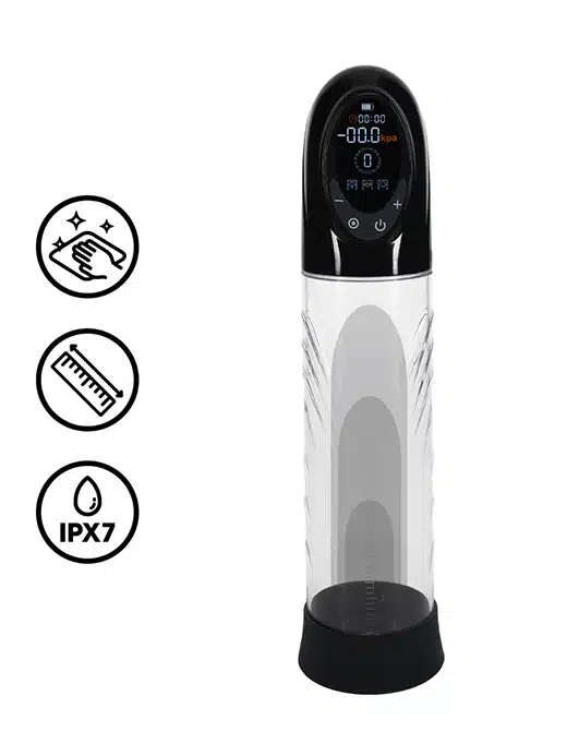 PMP060BLK-pumped-penispumpe-vakuum-trykk-ereksjon-cyber_2 Pumped - Cyberpulse - Automatisk penispumpe - Sort - Bilde 1