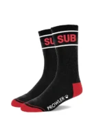 Prowler - RED sub socks - Sokker Sort/rød