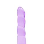 Realrock – Crystal Clear – Enkel dildo med sugekopp – Lilla - 17 cm