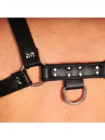 Red Leather - Harness i lær - Sort L/XL - Bilde 5