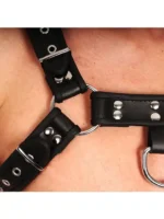 Red Leather - Harness i lær - Sort L/XL - Bilde 4