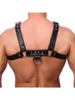 Red Leather - Harness i lær - Sort L/XL - Bilde 3
