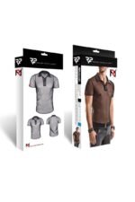 Regnes Fetish Planet - Roberto - Mesh poloskjorte med wetlook detaljer