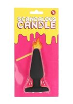 Scandalous Candles - Buttplug Lys - Sort
