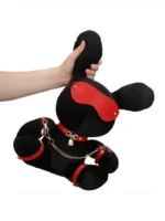 S-line - Bondage Rabbit Bamse - Large - Sort og Rød - Bilde 2