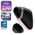 Satisfyer - Love Triangle - Reisevennlig Trykkbølgevibrator - Sort