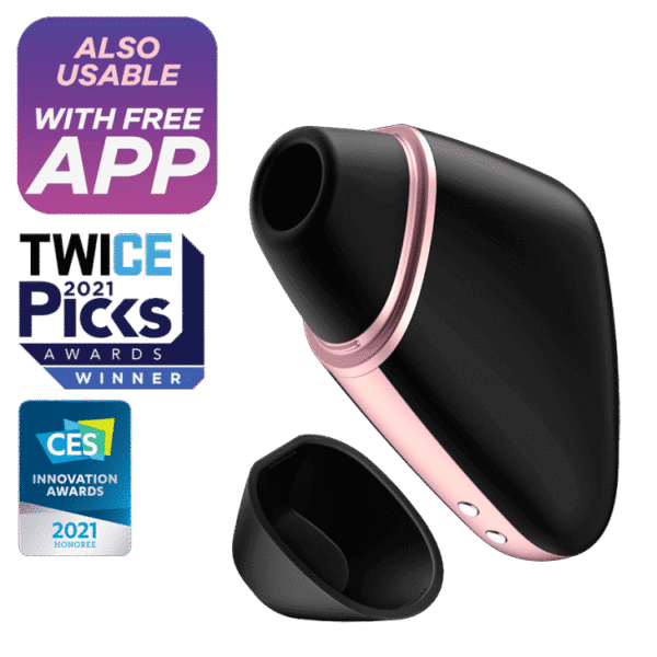 Satisfyer - Love Triangle - Reisevennlig Trykkbølgevibrator - Sort