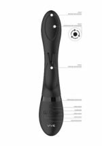 VIVE - Mira - G-punkt rabbitvibrator - Sort