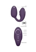 VIVE - Aika - Egg med vibrering og pulserende klitorisstimulering - Lilla