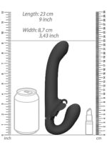 VIVE - Satu  - Stroppeløs strap-on med klitorisvibrator - Sort