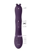 VIVE - Gada - A og G-punkt rabbitvibrator med Pulse-wave - Lilla