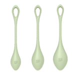Satisfyer - Yoni Power 2 - Vaginakule Sett - Lys Grønn