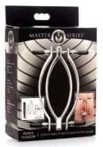 Master Series - Pussy Tugger with Leash - Kyskhetsklemme med bånd