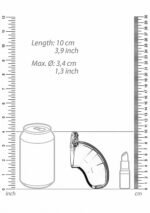 Man Cage - Model 15 - Kuklås 3,5" med Penisplugg - Transparent