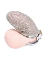 Chainmail Chastity Cage - Kyskhetsbur med ringbrynje design - X-Large - Bilde 2