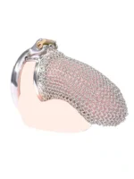 Chainmail Chastity Cage - Kyskhetsbur med ringbrynje design - X-Large - Bilde 5