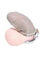 Chainmail Chastity Cage - Kyskhetsbur med ringbrynje design - Large - Bilde 2