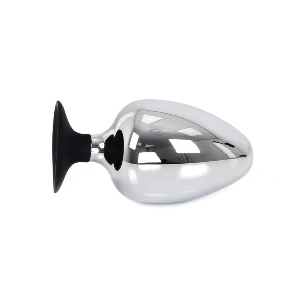 Stor Buttplug med Sugekopp - Metall