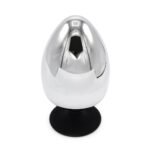 Ekstra stor Buttplug med Sugekopp - 80mm - Metall