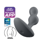 Satisfyer - Deep Diver - Vibrerende Buttplug med APP - Sort