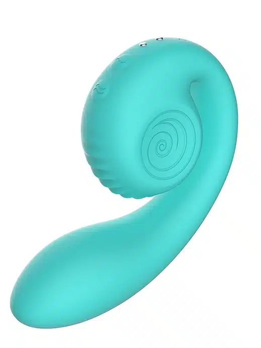 snailvibe-gizi-rabbitvibrator-ergonomisk-rolling-04 Svibe - GIZI - Ergonomisk Dualvibrator - Bilde 1