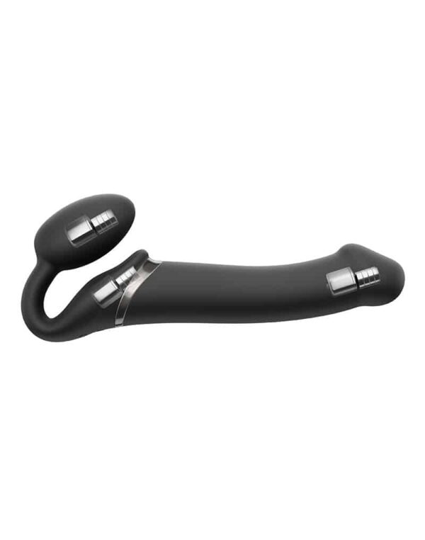 Strap-on-Me - Stroppeløs Strap On med Vibrering - Medium - Sort