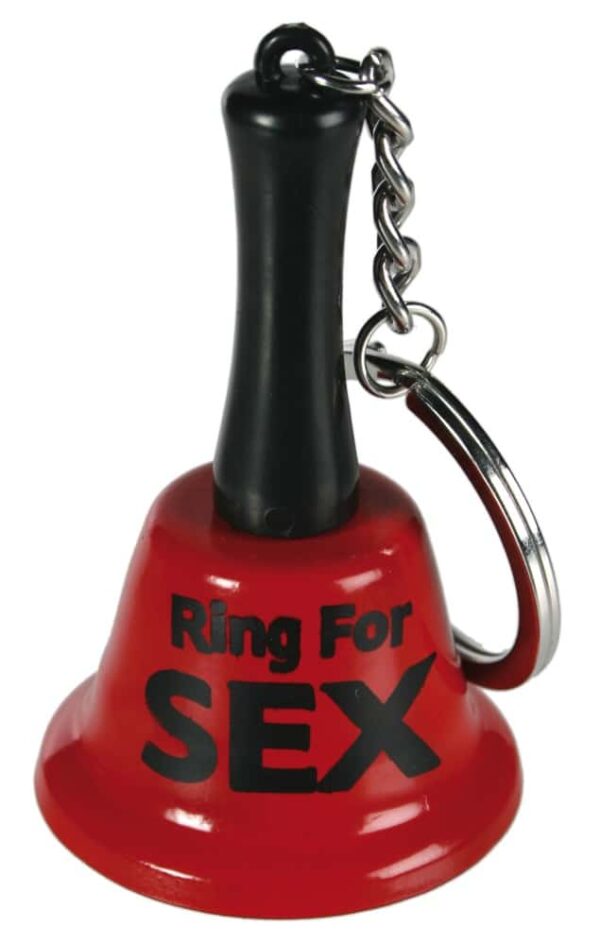 Ring for Sex - Nøkkelring Bjelle, Rød
