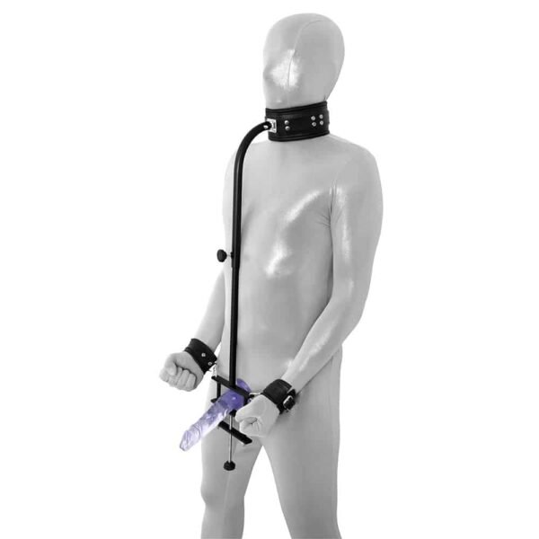 Penis- og balleklemme med cuffs og collar