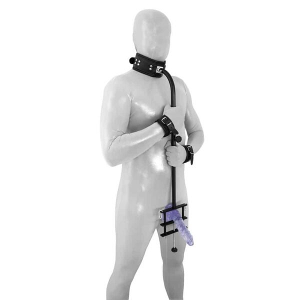 Penis- og balleklemme med cuffs og collar