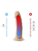 Silexd - Silikon Dildo - Model 2 - 7,5" Lys hudfarge - Bilde 3