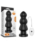 LoveToy - King Size Vibrating Anal Rigger 7,8" / 19,8 cm - sort