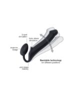 Strap-on-Me - Stroppeløs Strap On - Large - Sort