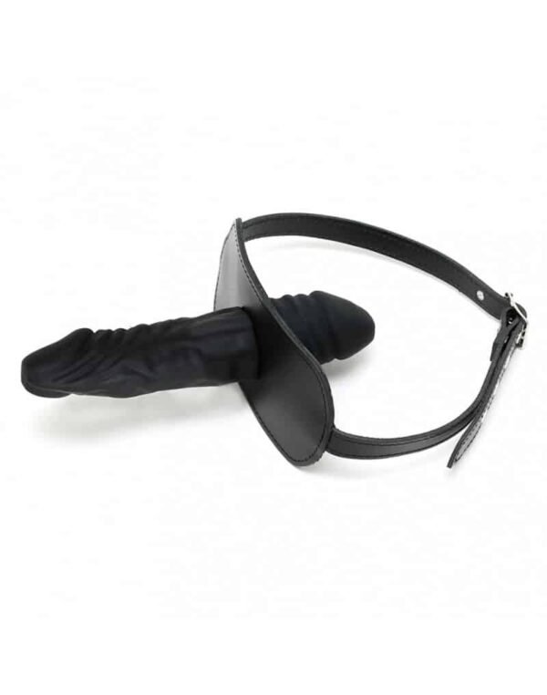 Rimba - Lærgag med Latexdildo