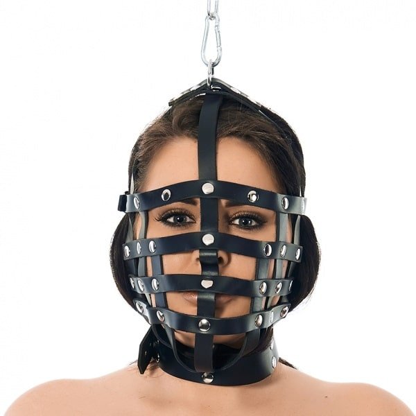 Rimba - Bondage lær maske