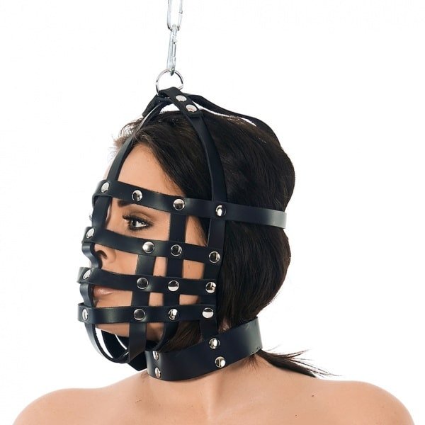 Rimba - Bondage lær maske