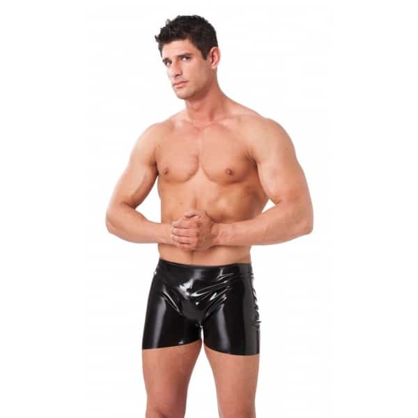 Rimba - Latex boxer til herre med åpning bak