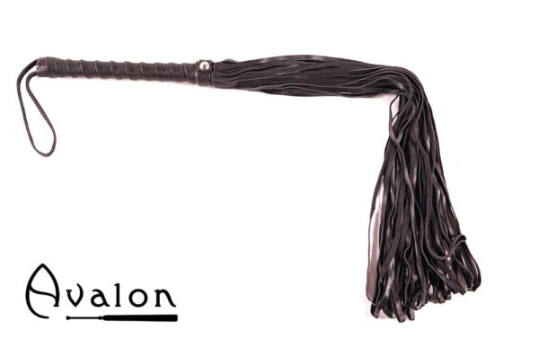 Avalon - LUCIUS - Sort Flogger i Mykt Lær