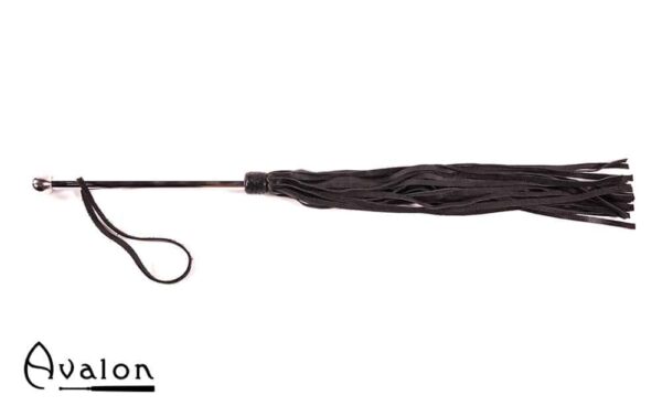 Avalon - SORCERESS - Sort flogger med langt metall håndtak