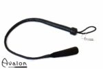 Avalon - DRAKE - Kort Bullwhip med Dobbel Snert - Svart