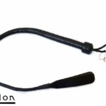 Avalon - DRAKE - Kort Bullwhip med Dobbel Snert - Svart