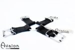 Avalon - ANIMAL - Harness med Tigertrykk - Svart og Rød