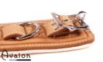 Avalon - LUST - Collar og Cuffs, 5 deler, Brunt og Hvitt