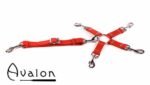 Avalon - SACRED - Hog-tie-sett med 5 deler - Rød